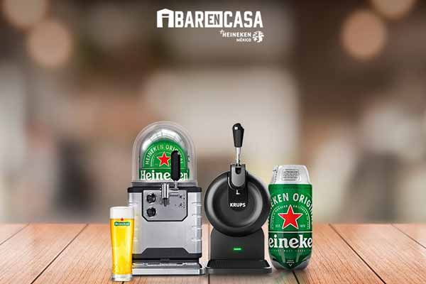 Heineken lanza dispensadores de cerveza para tener un bar en casa